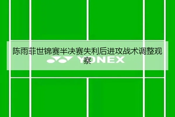陈雨菲世锦赛半决赛失利后进攻战术调整观察